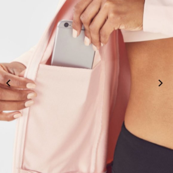 FABLETICS - MARIANNE JACKET IN APRICOT /BLUSH PINK - XXS - Picture 4 of 7